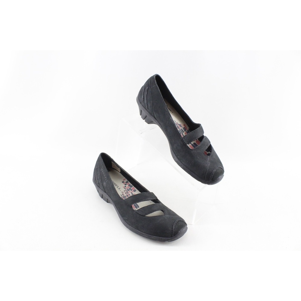Merrell Black Slip-On Moccasin Flats